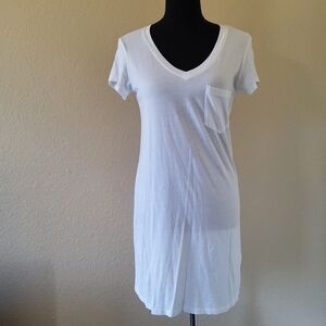 New Michael Stars  White Jersey T-Shirt Dress Size XS
